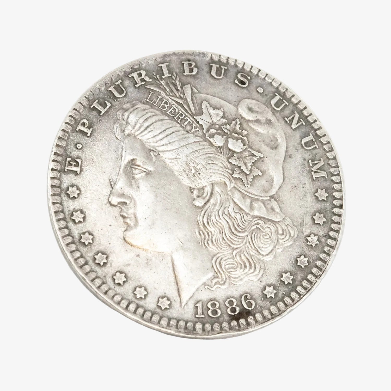 Moneda de un dólar de plata de Estados Unidos. Año 1886