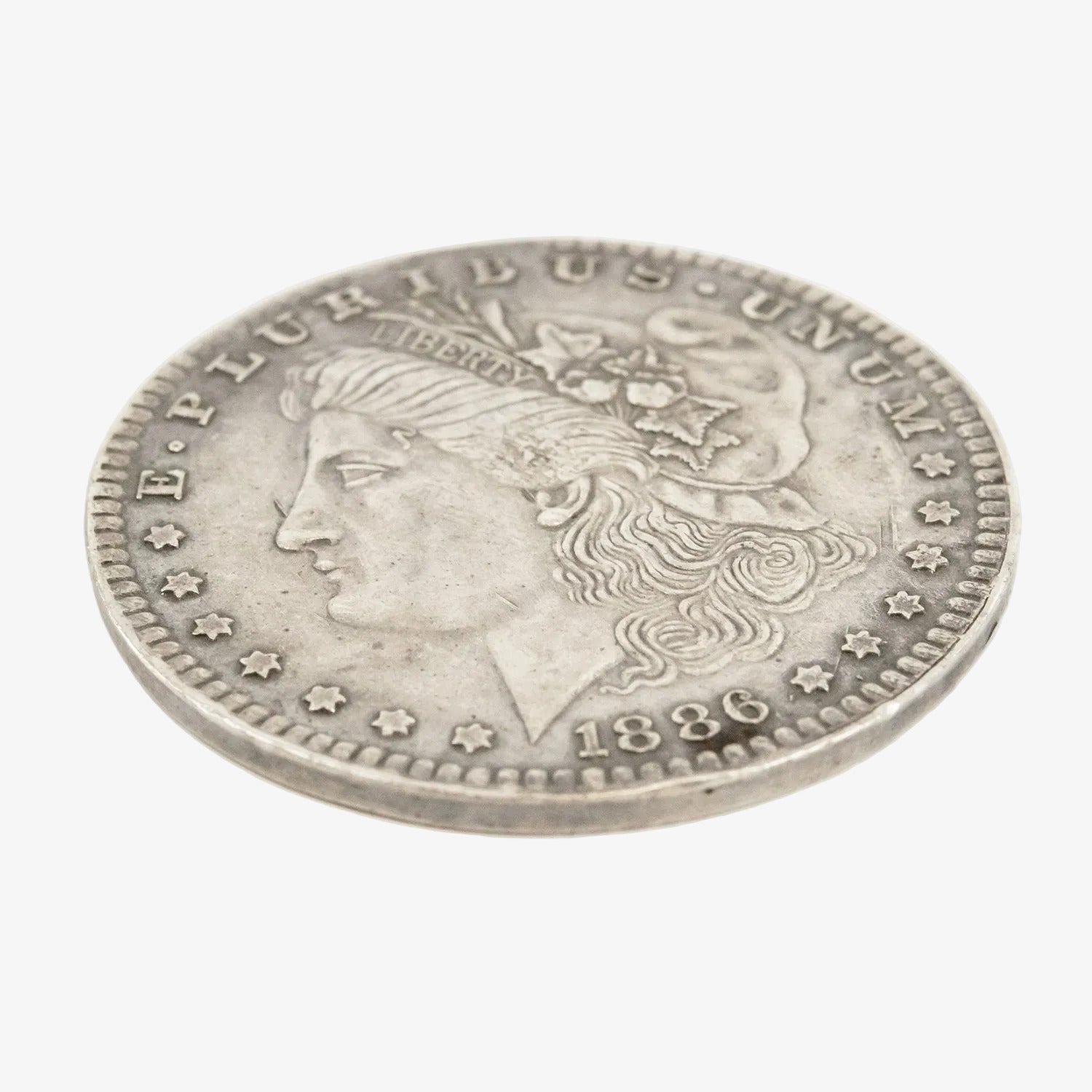 Moneda de un dólar de plata de Estados Unidos. Año 1886