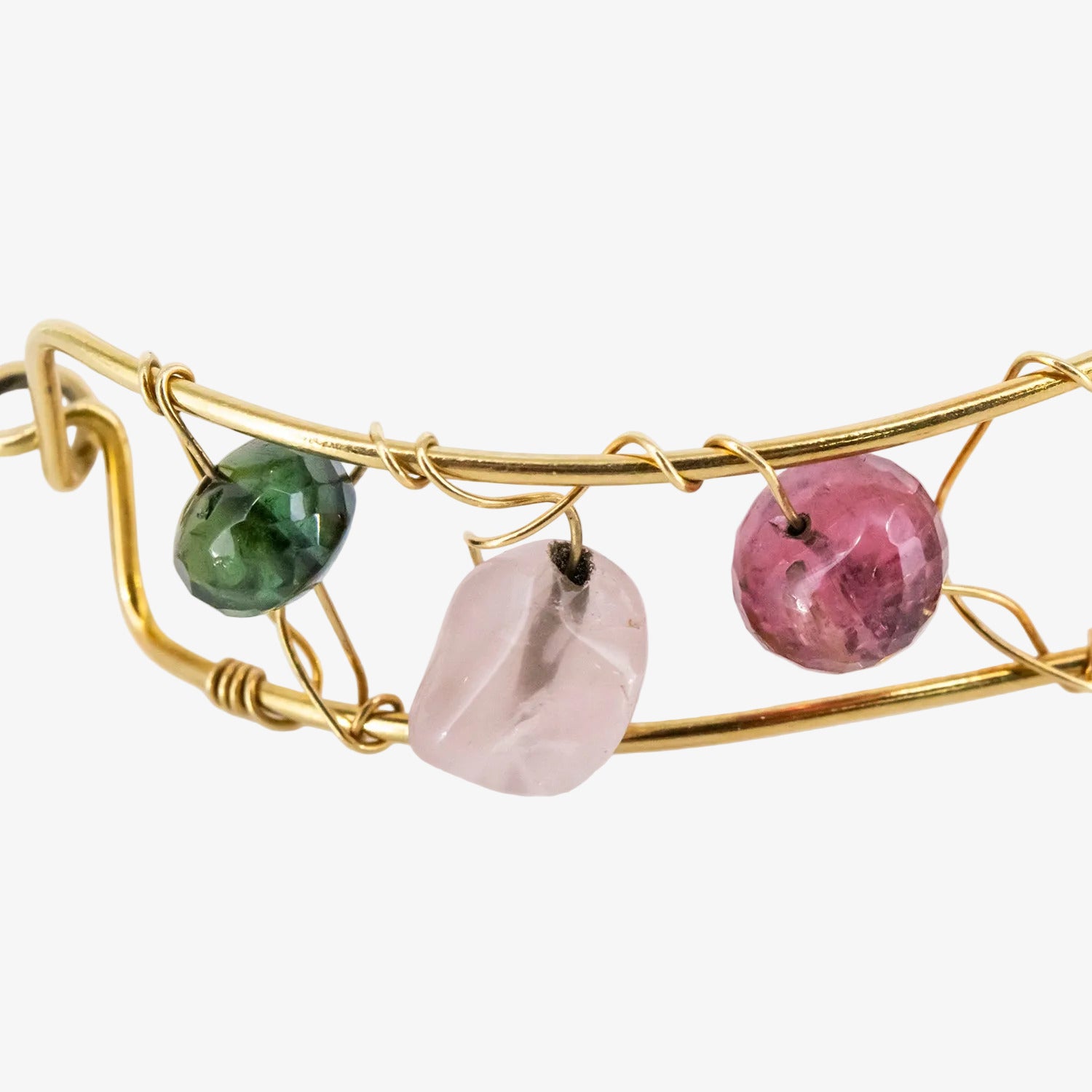 Pulsera Tous de oro 18 kt. con piedras naturales