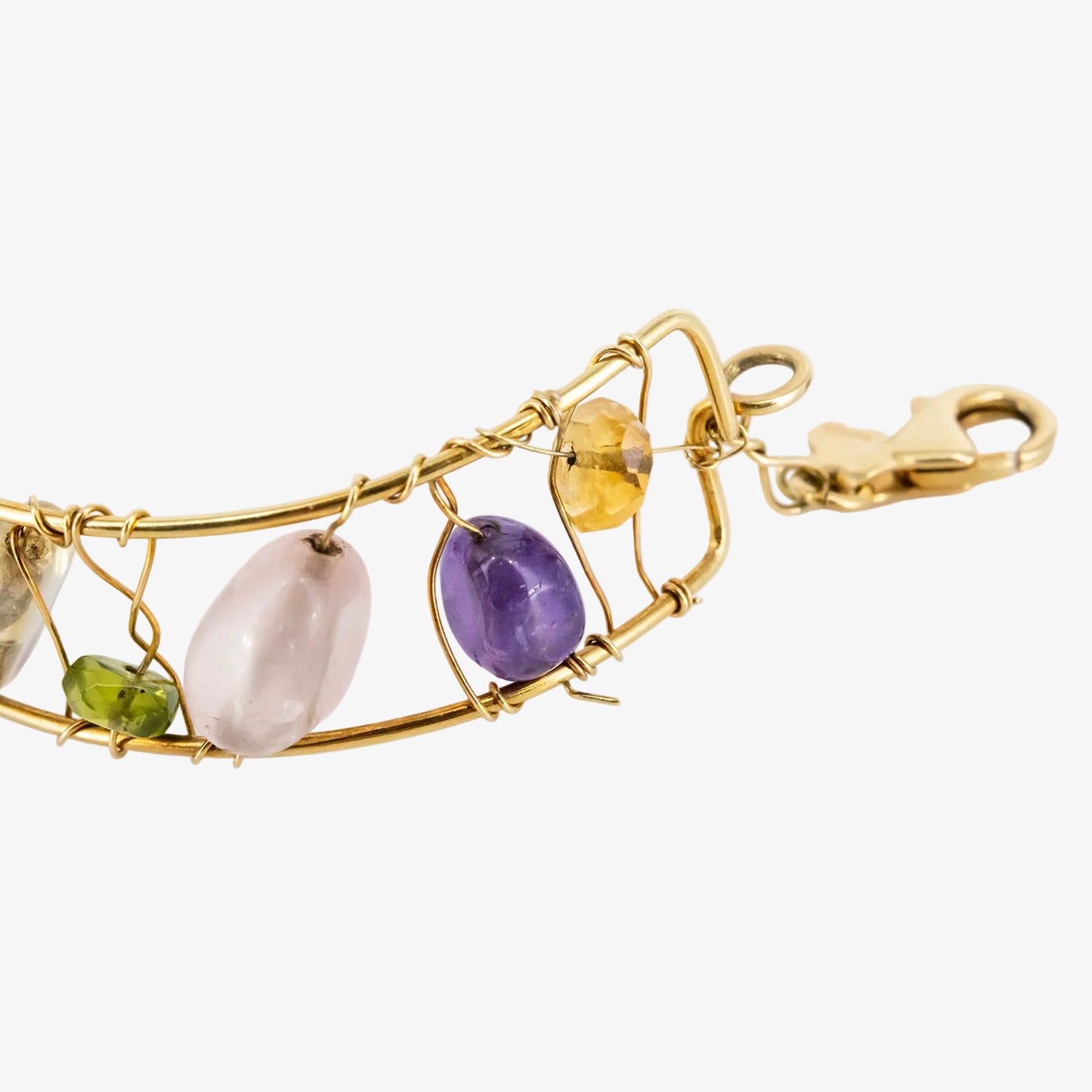 Pulsera Tous de oro 18 kt. con piedras naturales