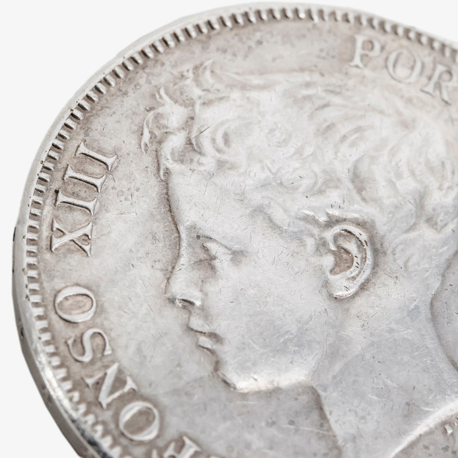 Moneda de plata de cinco pesetas de Alfonso XIII, año 1899