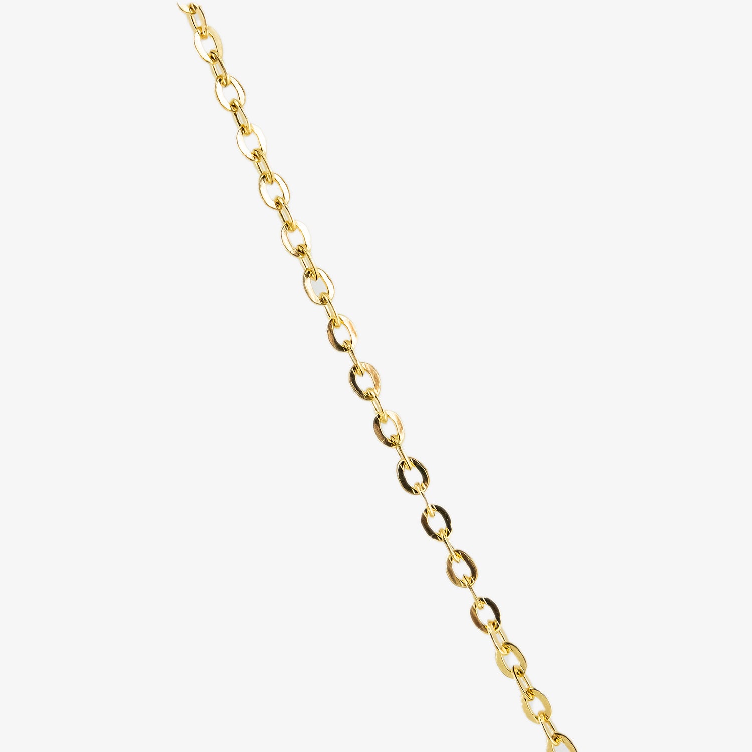 Gargantilla de oro 18 kt. con un diamante montado en chatón