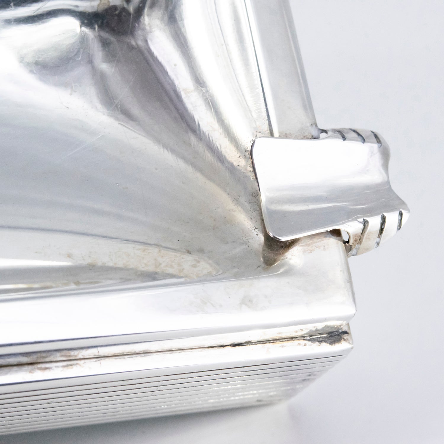 Cenicero de plata vintage, década de 1970