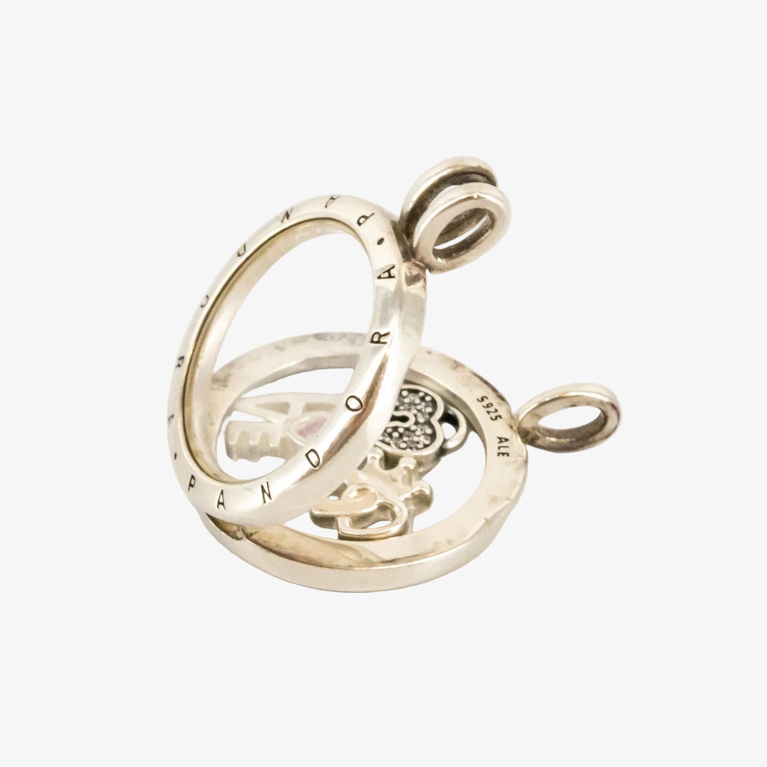 Colgante Pandora de plata de ley con charms