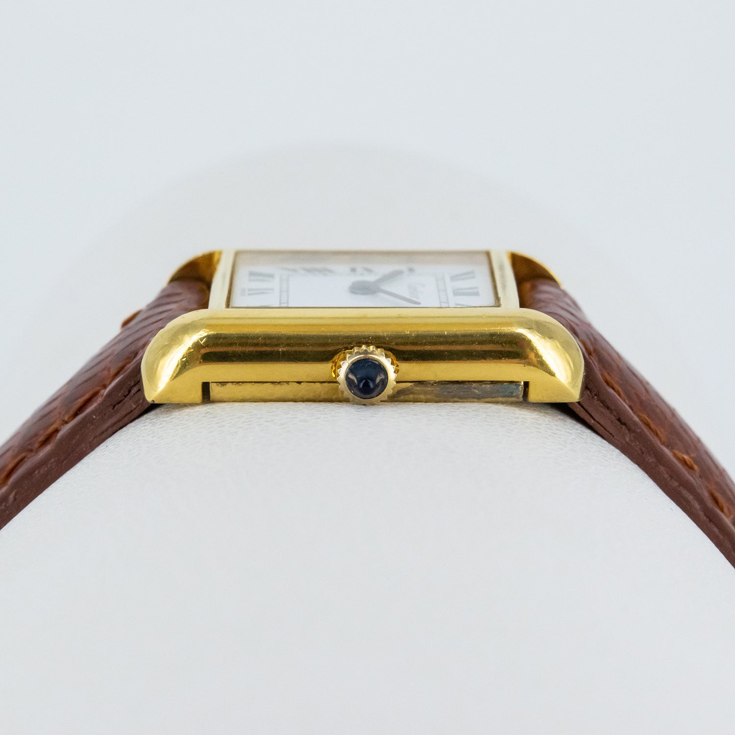 Reloj Cartier Tank vintage de acero bañado en oro 18 kt.