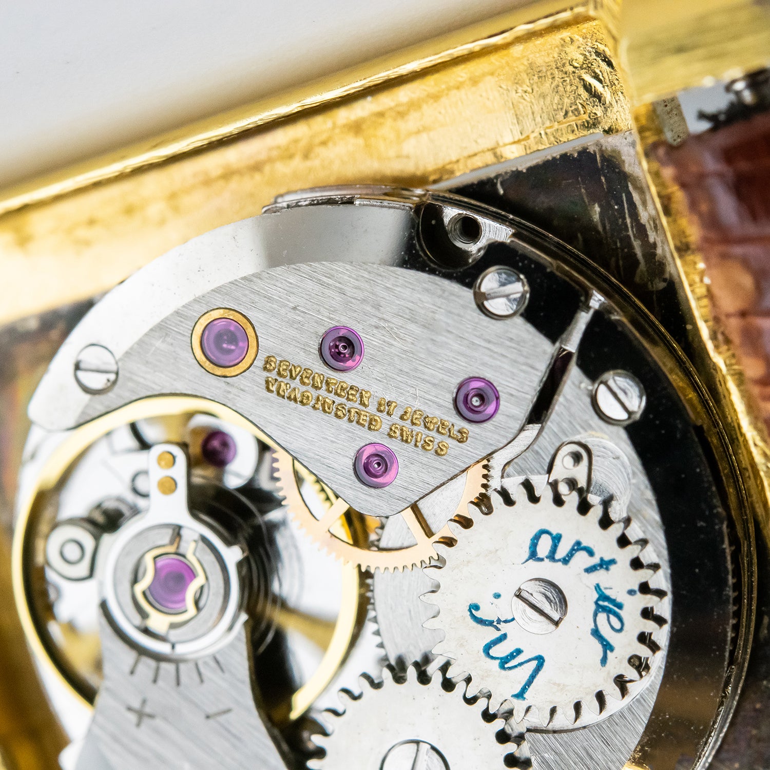 Reloj Cartier Tank vintage de acero bañado en oro 18 kt.