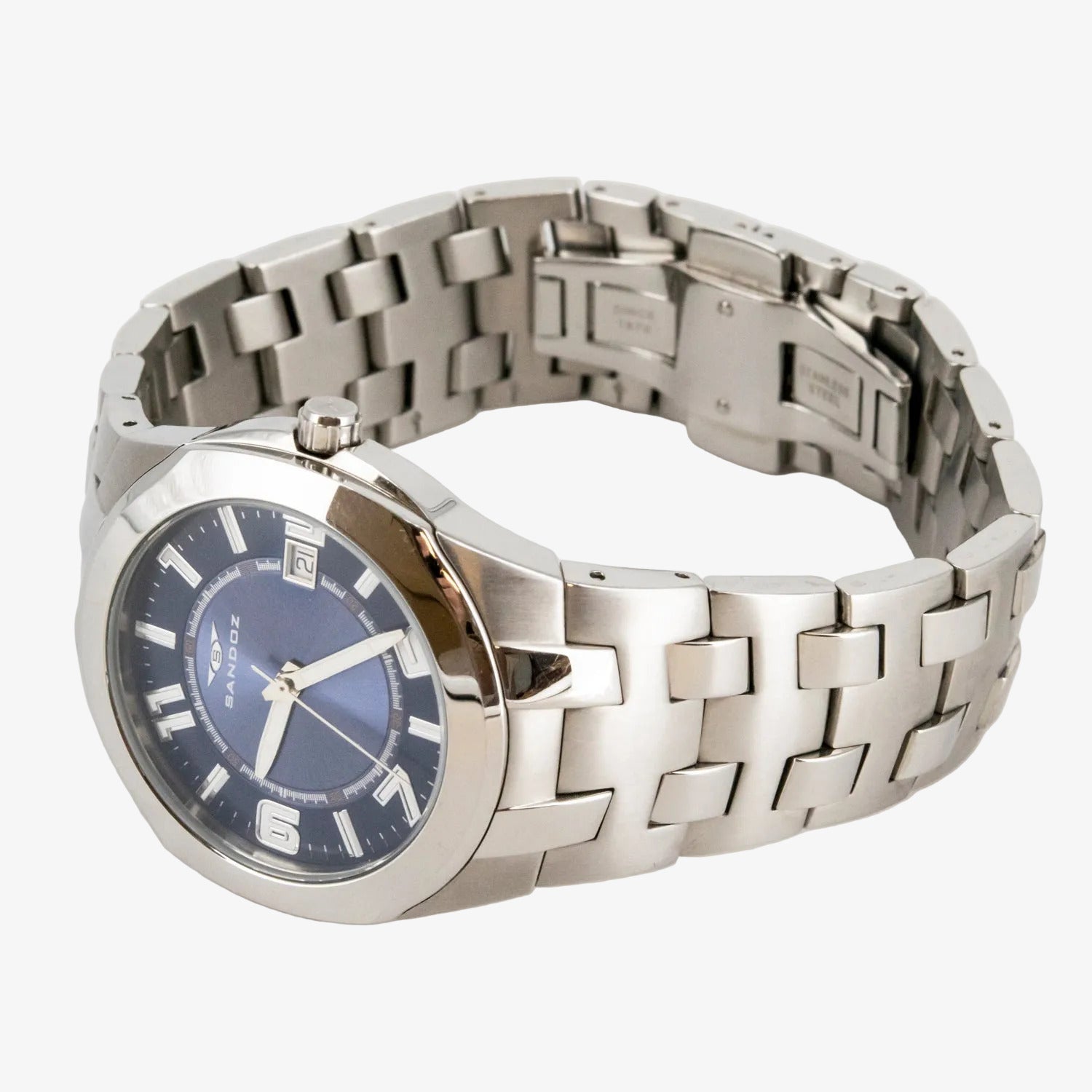 Reloj Sandoz para caballero con caja y brazalete de acero inoxidable