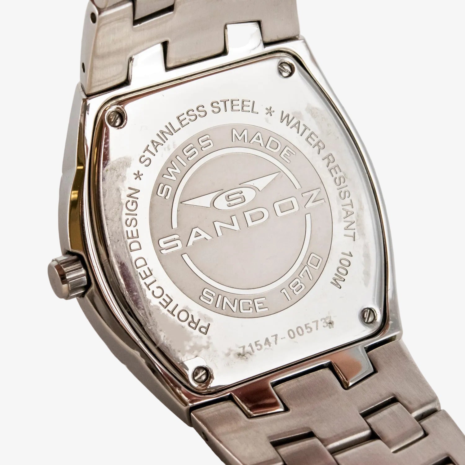 Reloj Sandoz para caballero con caja y brazalete de acero inoxidable