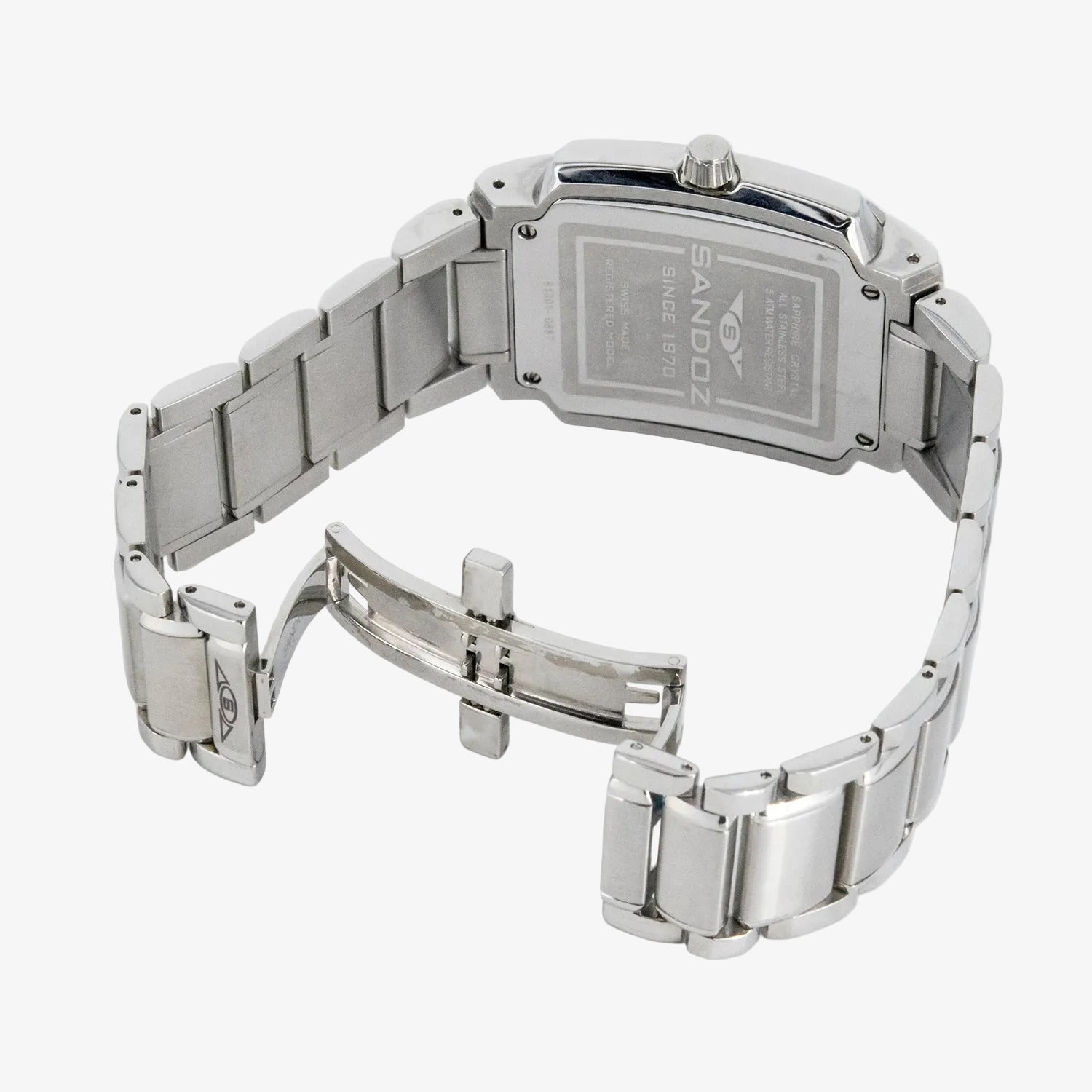 Reloj de pulsera para caballero Sandoz con caja y brazalete de acero