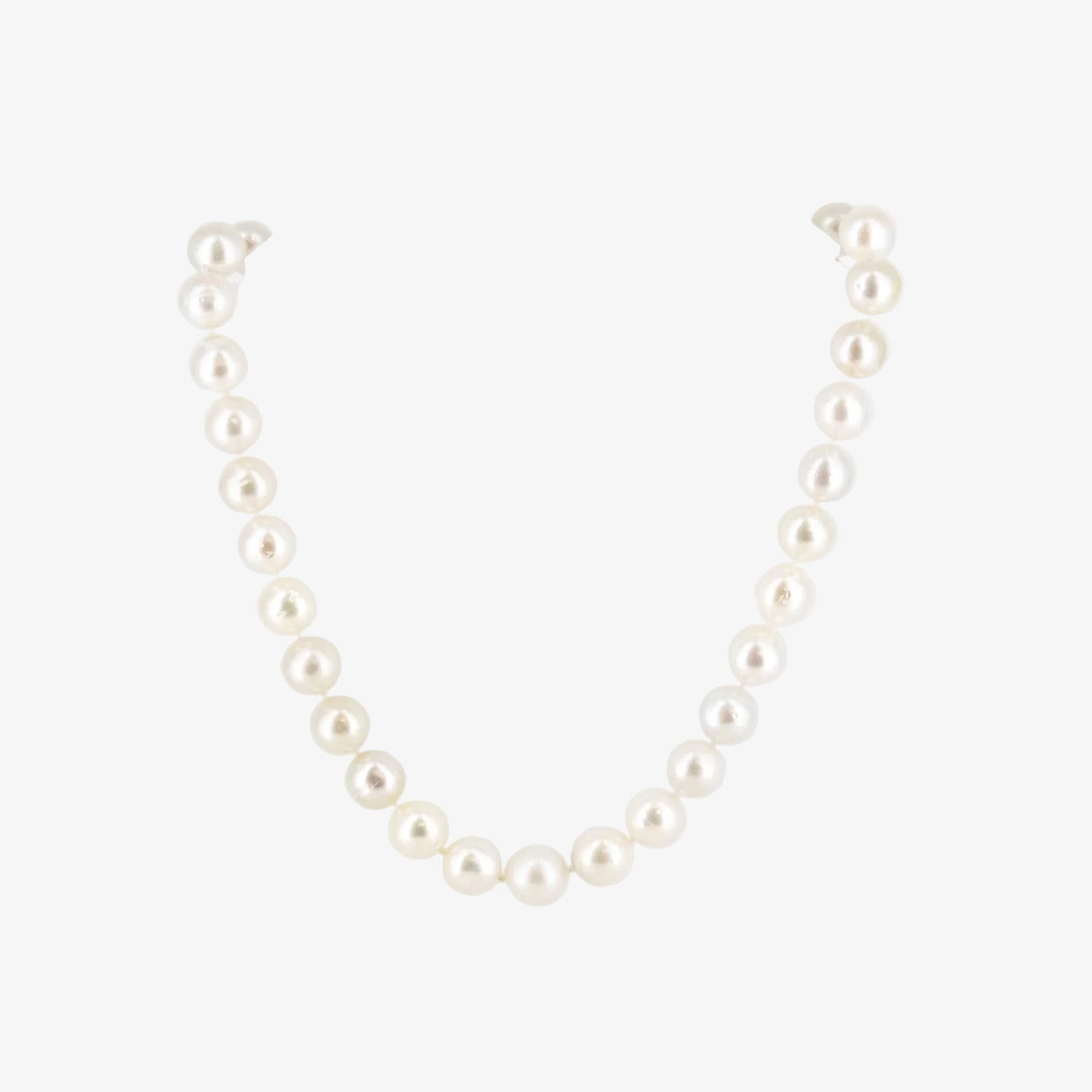 Collar de perlas australianas con broche de oro blanco de 18 kt.