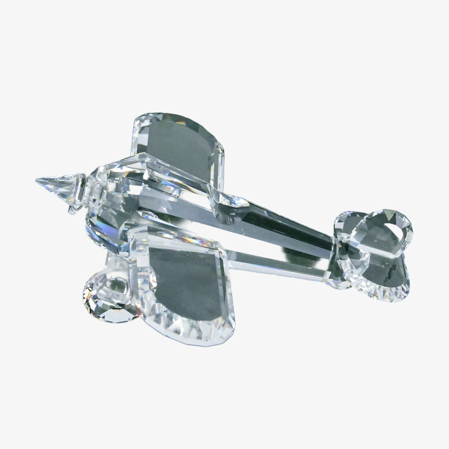 Figura decorativa Avioneta de cristal Swarovski