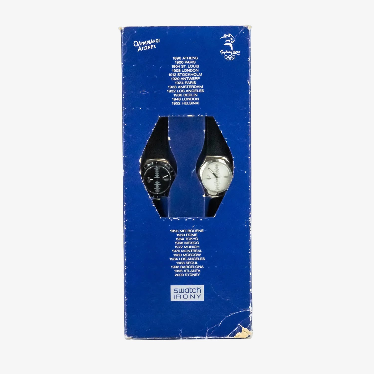 Pareja de relojes Swatch Irony edición especial Juegos Olímpicos de Sidney 2000